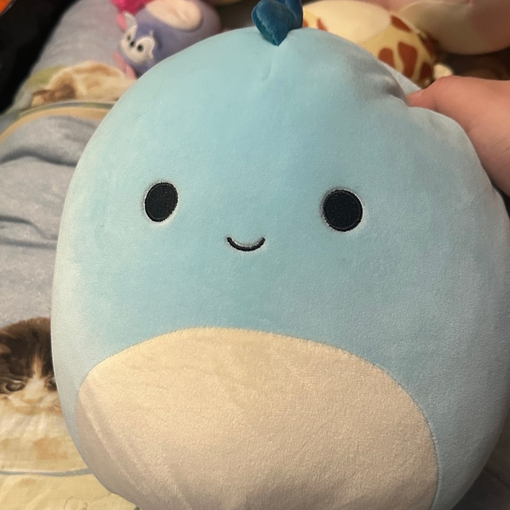 Squishmallows Light Blue and Cream Plush